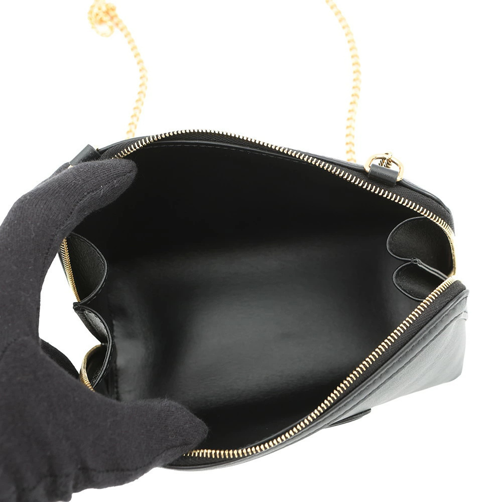 Celine Chain Shoulder Bag Cuile Triomphe Clutch Black - Picture 5 of 12